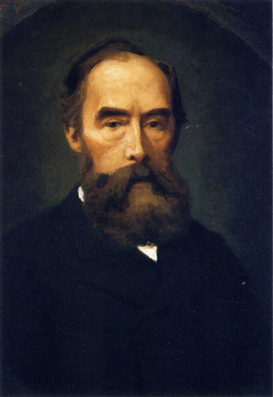 Pavel Mikhailovich Tretiakov, vintage artwork by Nicolai Vasilevich Dosekin, 12x8" (A4) Poster