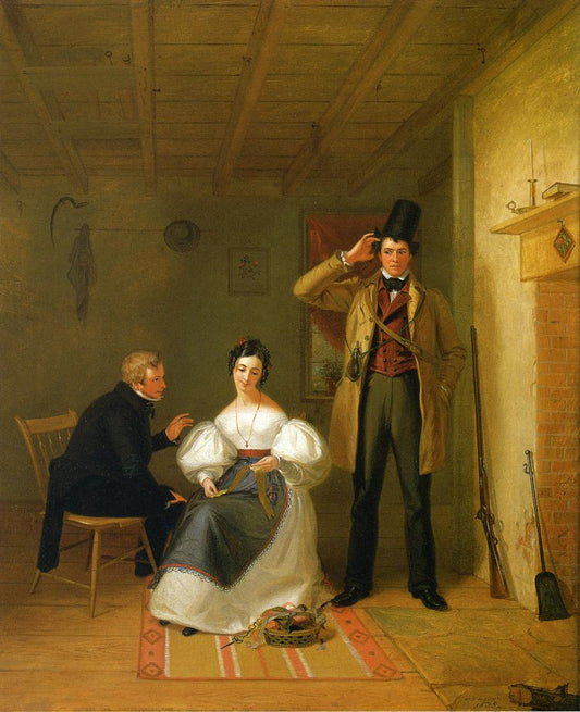The Sportsman's Last Visit, vintage artwork by William Sidney Mount, A3 (16x12") Poster Print