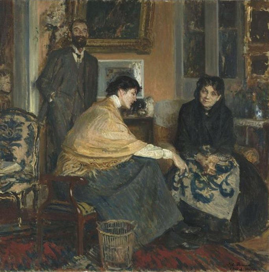 The Halevy Family, vintage artwork by Jacques-Émile Blanche, 12x8" (A4) Poster
