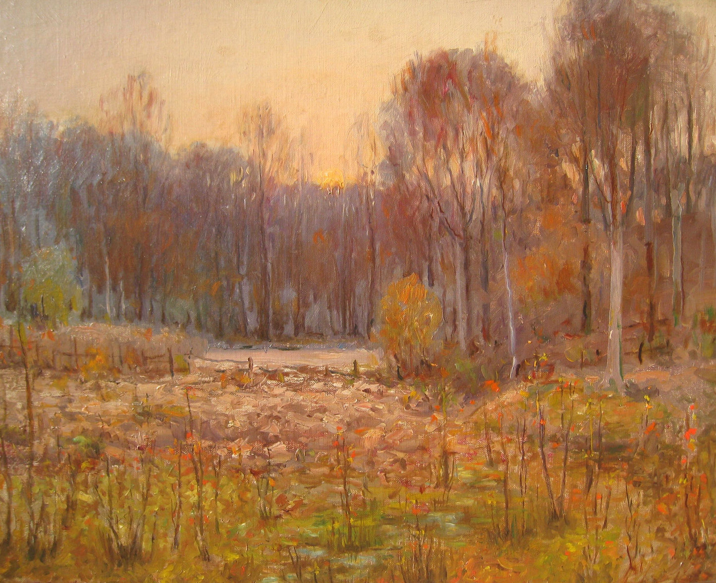 Autumn Sunrise by John Elwood Bundy,A3(16x12")Poster