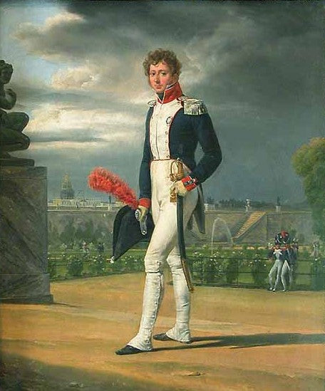 Portrait of Philippe-Balthazar Lenoir (1785-1867), vintage artwork by Horace Vernet, A3 (16x12") Poster Print