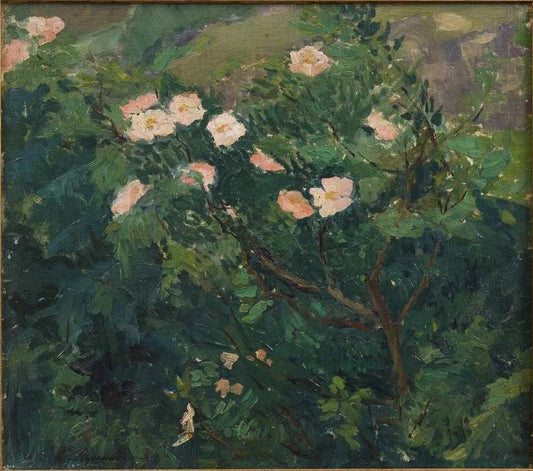 Blooming Bush by Viktor Elpidiforovich Borisov-Musatov,A3(16x12")Poster