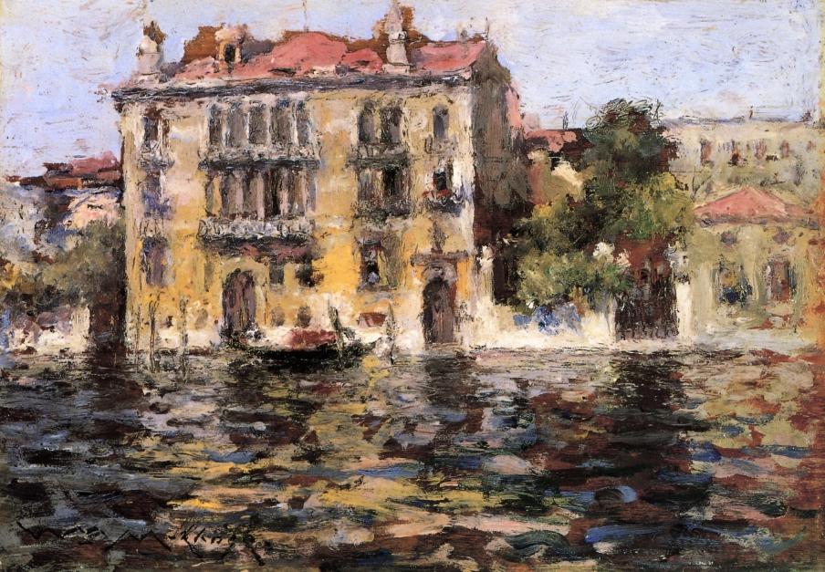 After the Rain - Venice, vintage artwork by William Merritt Chase, 12x8" (A4) Poster