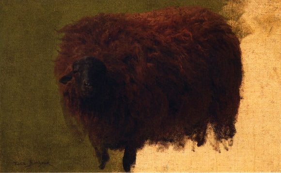 Large Wooly Sheep, vintage artwork by Rosa Bonheur, 12x8" (A4) Poster