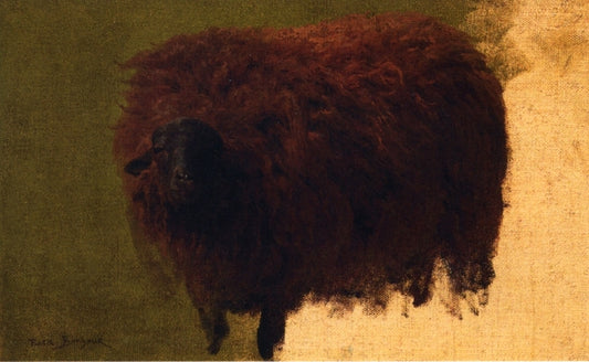 Large Wooly Sheep, vintage artwork by Rosa Bonheur, 12x8" (A4) Poster