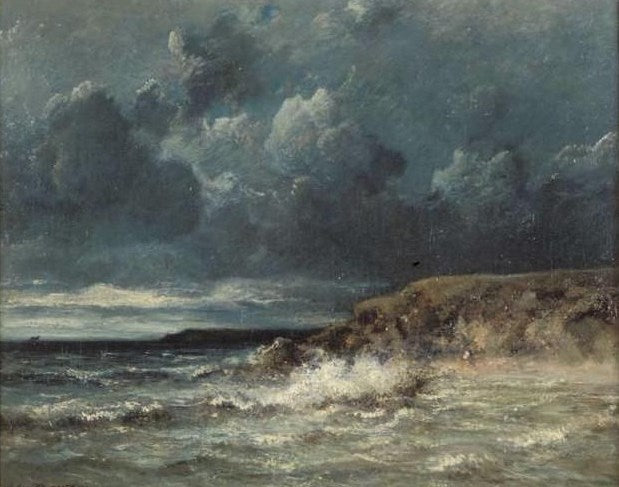 Marine Landscape, vintage artwork by Jules Dupre, A3 (16x12") Poster Print