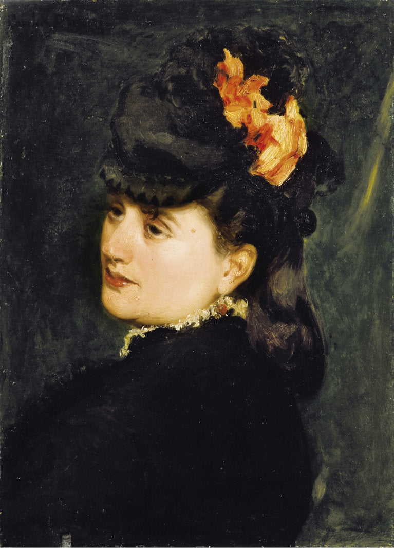 Madame Ernest Feydeau, vintage artwork by Charles Auguste Émile Durand, 12x8" (A4) Poster