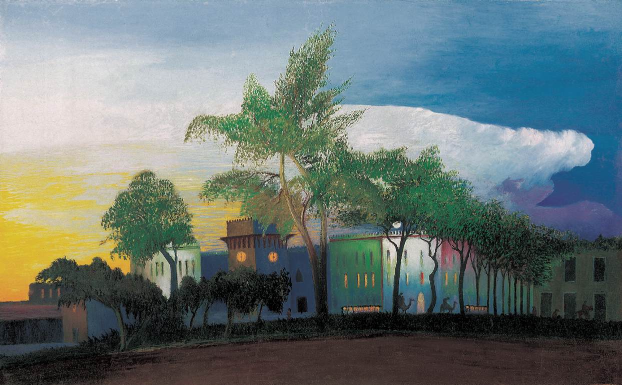 rtress with Arabs Riding Camels by Tivadar Csontvary Kosztka,A3(16x12")Poster