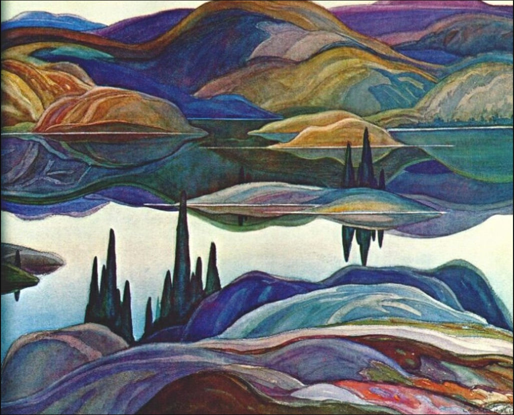 Mirror Lake by Franklin Carmichael,16x12(A3) Poster