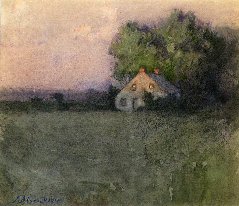 Branchville, Connecticut, vintage artwork by Julian Alden Weir, 12x8" (A4) Poster