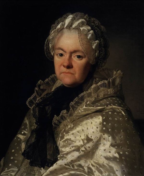 Portrait of Countess Chernyshova, vintage artwork by Alexander Roslin, 12x8" (A4) Poster