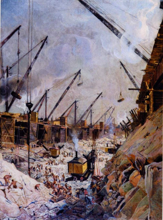 Dneprostroi by Isaak Brodsky,16x12(A3) Poster