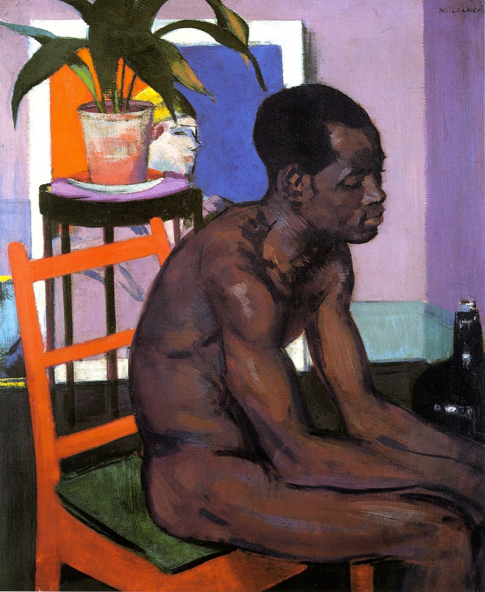 Pensive, vintage artwork by Francis Campbell Boileau (F.C.B.) Cadell, 12x8" (A4) Poster