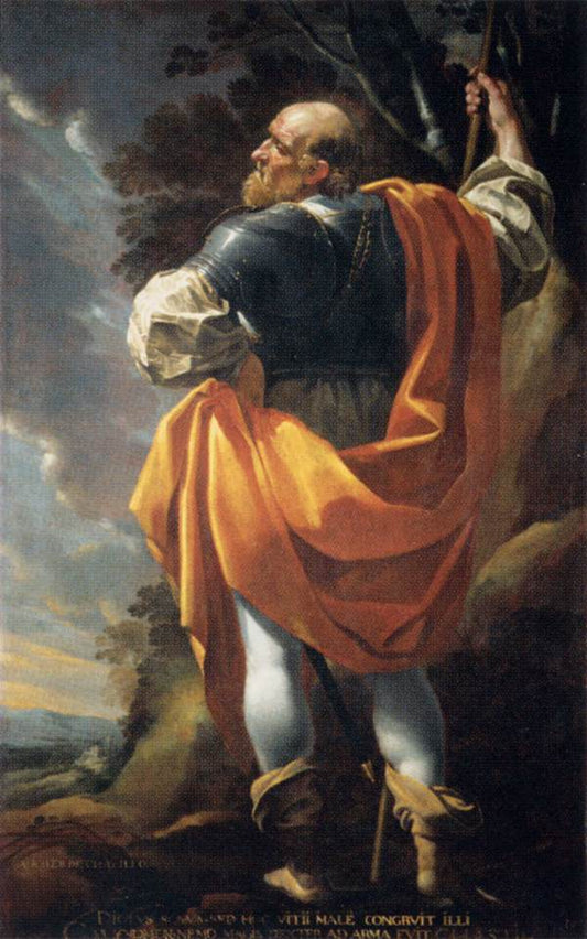 Gaucher de Châtillon, Connetable, vintage artwork by Simon Vouet, 12x8" (A4) Poster