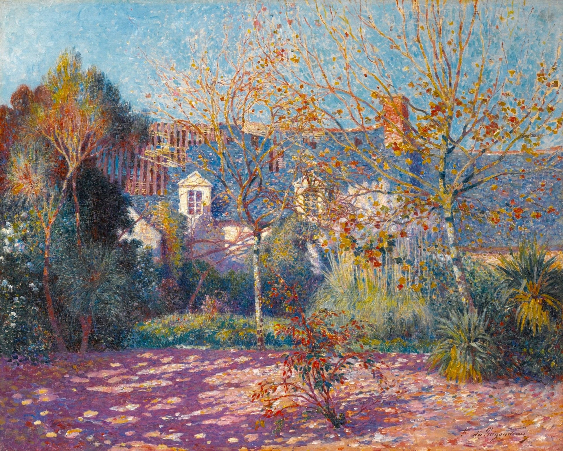 Le Jardin de la maison en ruine, vintage artwork by Ferdinand du Puigaudeau, 12x8" (A4) Poster
