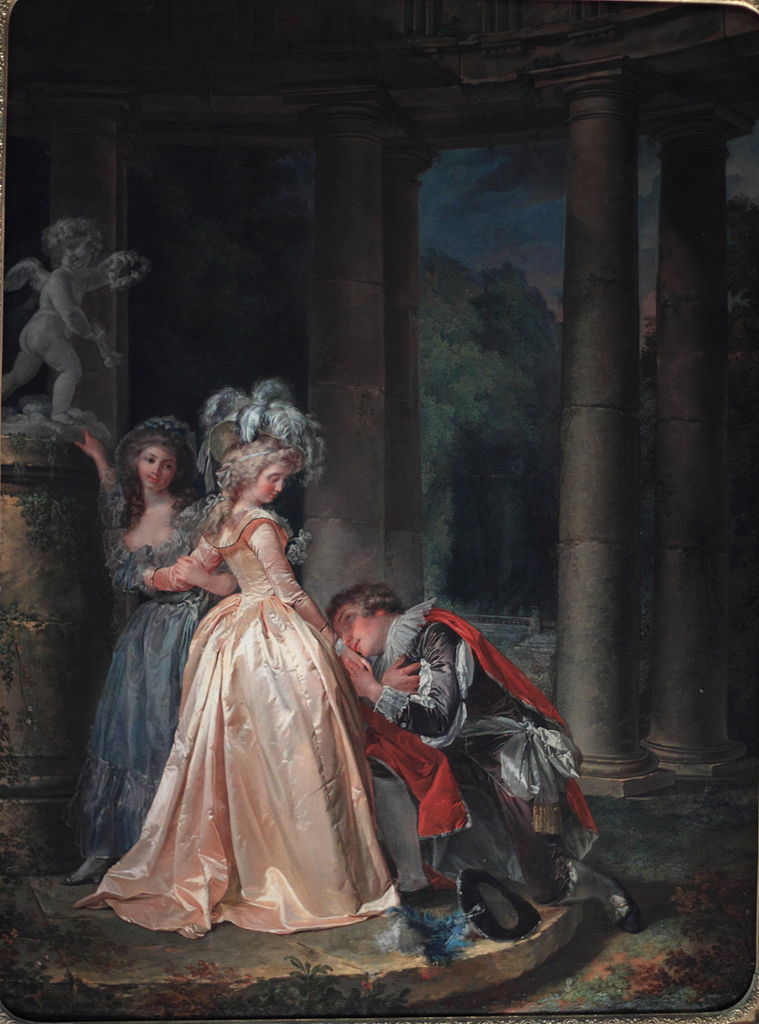 Le Serment à l'amour, vintage artwork by Louis de Trinquesse, 12x8" (A4) Poster