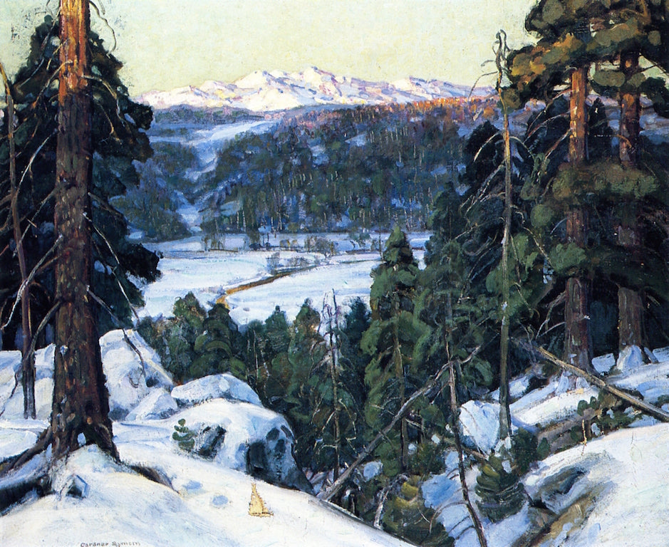 Pines in Winter by George Gardner Symons,A3(16x12")Poster