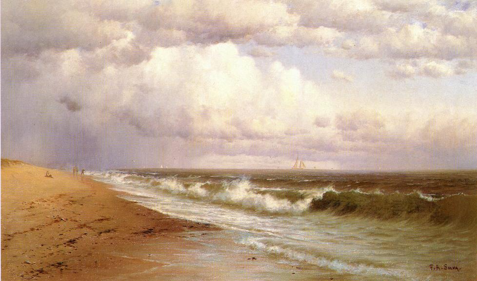 Late Afternoon, vintage artwork by Francis A. Silva, 12x8" (A4) Poster