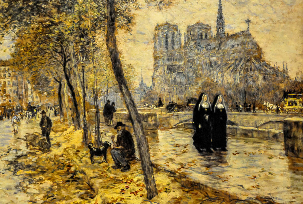Notre Dame de Paris by Jean-Franaois Raffaëlli,A3(16x12")Poster