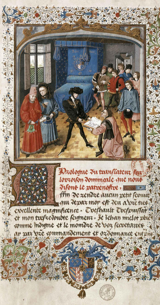 lippe le Bon de l'ouvrage de Jean Miélot by Jan Le Tavernier,16x12(A3) Poster