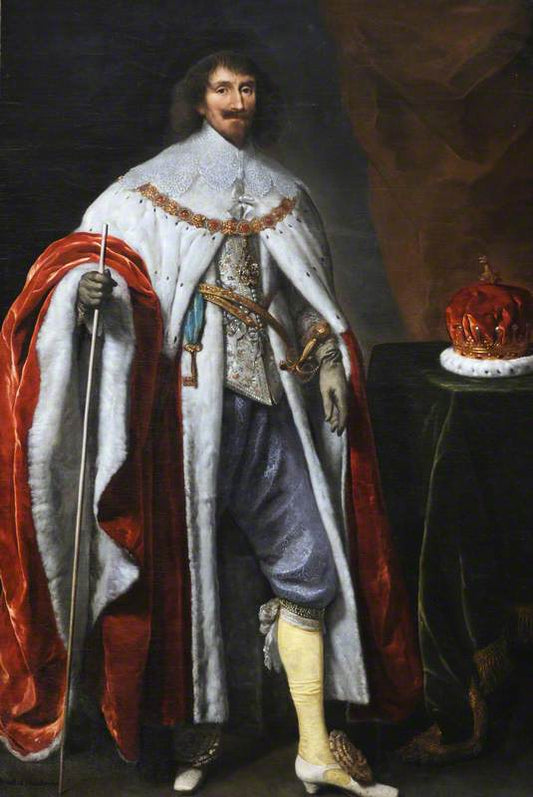 Philip Herbert, 4th Earl of Pembroke, 1st Earl of Montgomery, KG, vintage artwork by Daniël Mijtens, 12x8" (A4) Poster