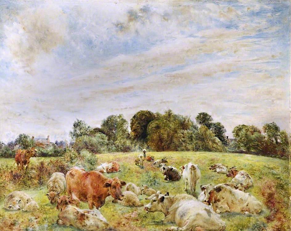 Near Moreton, vintage artwork by William Huggins, A3 (16x12") Poster Print