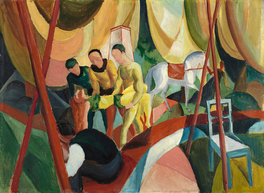 Circus, vintage artwork by August Macke, 12x8" (A4) Poster