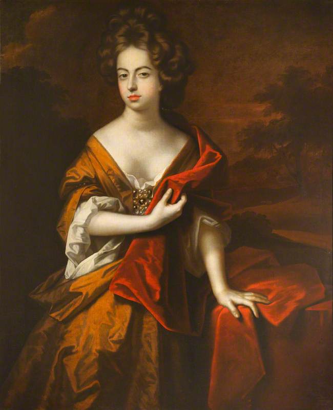 Frances Hales, Countess of Fingall, vintage artwork by Simon Pietersz. Verelst, 12x8" (A4) Poster