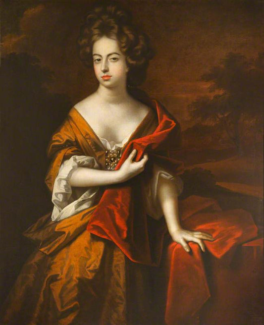 Frances Hales, Countess of Fingall, vintage artwork by Simon Pietersz. Verelst, 12x8" (A4) Poster