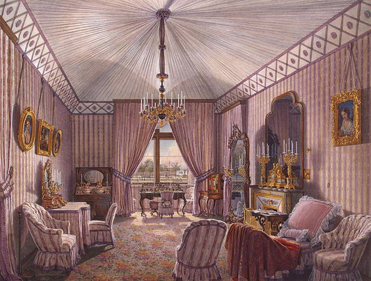 The Toilet Room, Winter Palace, vintage artwork by Eduard Gau, A3 (16x12") Poster Print