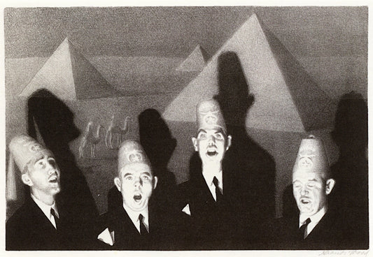 Shrine Quartet by Grant Wood,16x12(A3) Poster