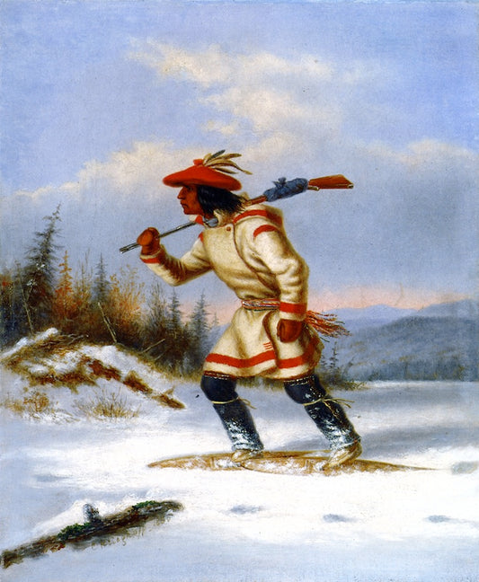 The Indian Hunter, vintage artwork by Cornelius Krieghoff, A3 (16x12") Poster Print