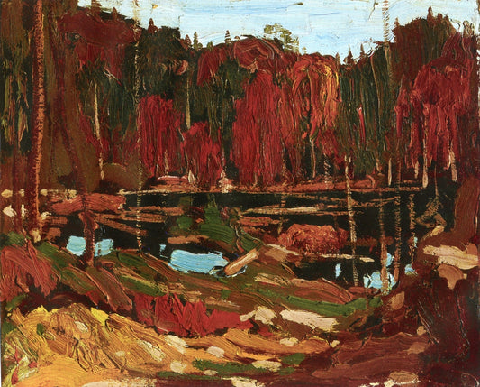 Backwater, vintage artwork by Tom Thomson, 12x8" (A4) Poster
