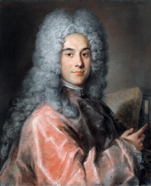 Giambattista Recanati, vintage artwork by Rosalba Carriera, 12x8" (A4) Poster