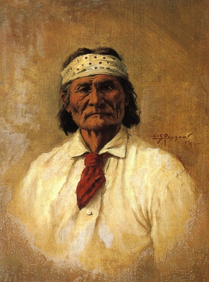 Geronimo by Edgar Samuel Paxson,A3(16x12")Poster