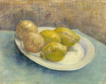 Dish with Citrus Fruit, vintage artwork by Vincent van Gogh, 12x8" (A4) Poster