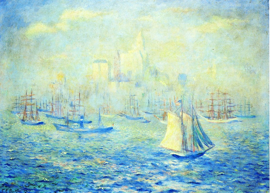 Entering New York Harbor by Theodore Earl Butler,A3(16x12")Poster