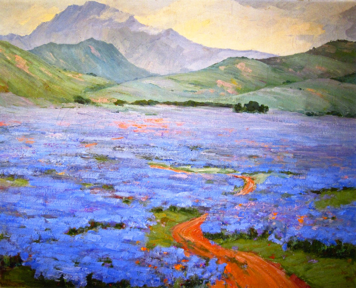 Lupine on the Grapevine by Jean Mannheim,A3(16x12")Poster
