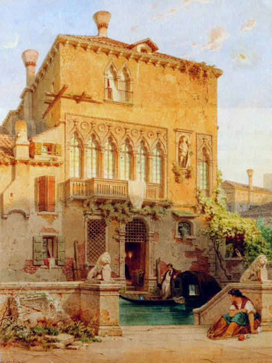 House of the Moro-Othello Family, vintage artwork by Eduard Gerhardt, A3 (16x12") Poster Print