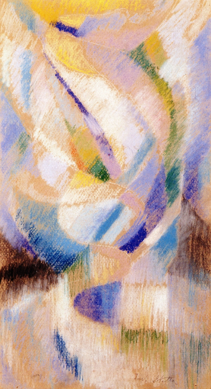 Futurist Abstraction, vintage artwork by Joseph Stella, 12x8" (A4) Poster