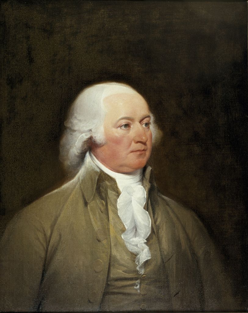 John Adams (1735-1826), vintage artwork by John Trumbull, 12x8" (A4) Poster