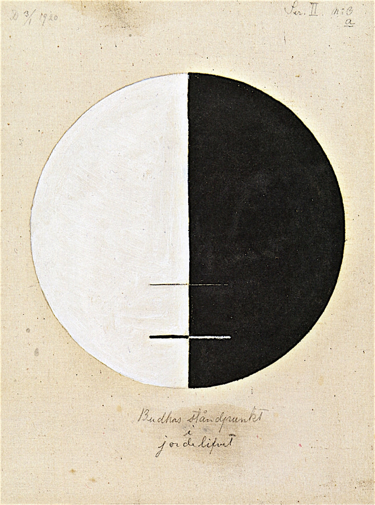 No. 3a Buddha's Standpoint in Worldly Life, vintage artwork by Hilma af Klint, 12x8" (A4) Poster