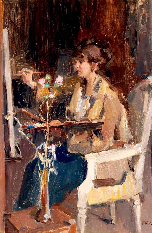 Artist in the studio by Isaac Israels,A3(16x12")Poster