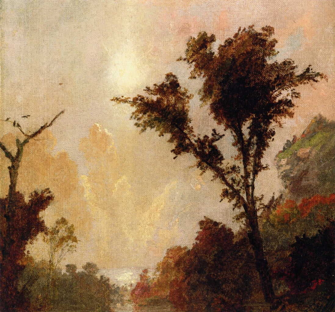 Autumn in the Ramapo Valley, vintage artwork by Jasper Francis Cropsey, 12x8" (A4) Poster