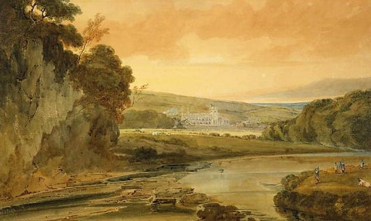 Jedburgh, vintage artwork by Thomas Girtin, 12x8" (A4) Poster