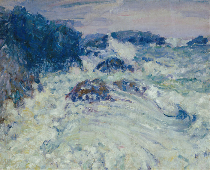 Rough Sea, Morestil by John Peter Russell,A3(16x12
