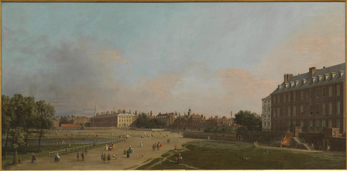 London: The Old Horseguards from St. James Park, vintage artwork by Canaletto, 12x8" (A4) Poster