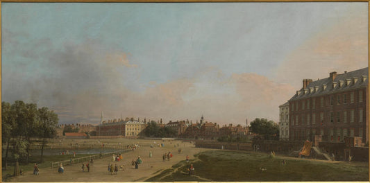 London: The Old Horseguards from St. James Park, vintage artwork by Canaletto, 12x8" (A4) Poster