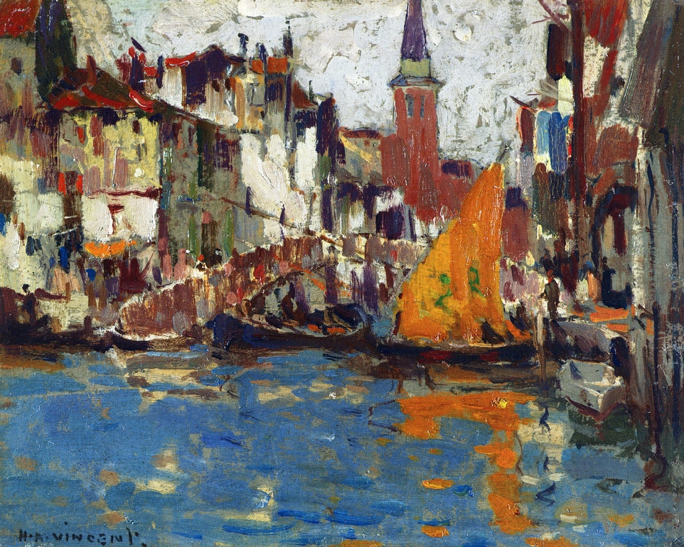 Near Venice by Harry Aiken Vincent,A3(16x12")Poster