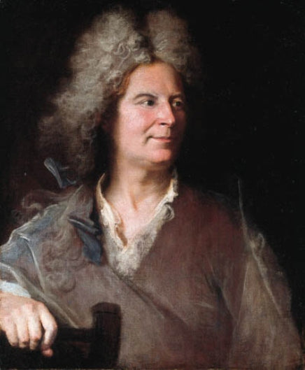 Portrait of a Sculptor, possibly Robert Le Lorrain (1666-1743), vintage artwork by Hyacinthe Rigaud, 12x8" (A4) Poster